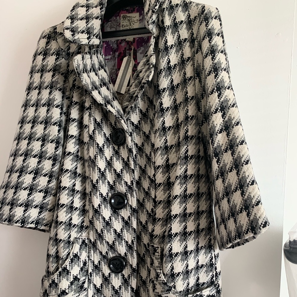 New never worn Tulle wool jacket.
